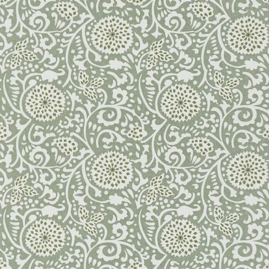 Designers Guild PDG1147/05 Porcelaine De Chine Shaqui Gold - tapeta z motywem wirującym