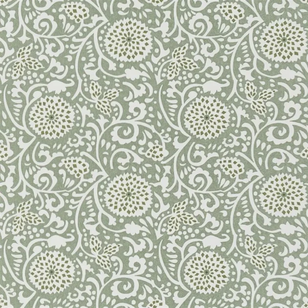 Designers Guild PDG1147/05 Porcelaine De Chine Shaqui Gold - tapeta z motywem wirującym