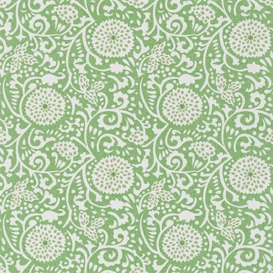 Designers Guild PDG1147/06 Porcelaine De Chine Shaqui Emerald - tapeta z motywem wirującym