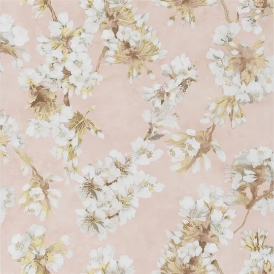Designers Guild PDG1148/04 Porcelaine De Chine Fleur D Assam Cameo - tapeta z motywem kwiatów