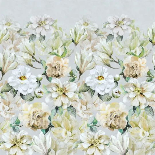 Designers Guild PDG1149/02 Porcelaine De Chine Jardin Botanique Birch - tapeta z motywem kwiatów