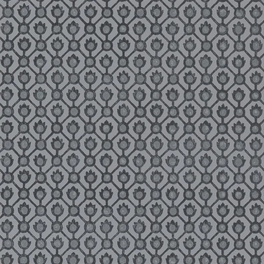 Designers Guild PDG1150/05 Porcelaine De Chine Jaal Oyster - tapeta z motywem geometrycznej siatki