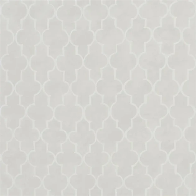 Designers Guild PDG1151/02 Porcelaine De Chine Pergola Trellis Oyster - tapeta z motywem dekoracyjnej kraty