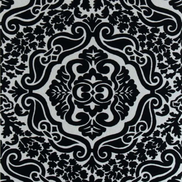 Designers Guild P446/02 Minakari Fioravanti Noir - tapeta z motywem adamaszku