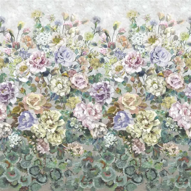 Designers Guild PDG1123/02 Minakari Grandiflora Rose Dusk - mural z motywem kwiatów