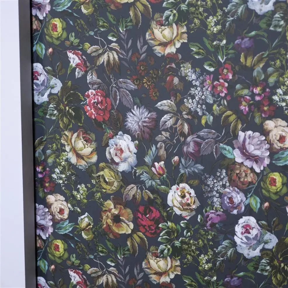 Designers Guild PDG1125/01 Minakari Mansur Granite - tapeta z motywem kwiatów