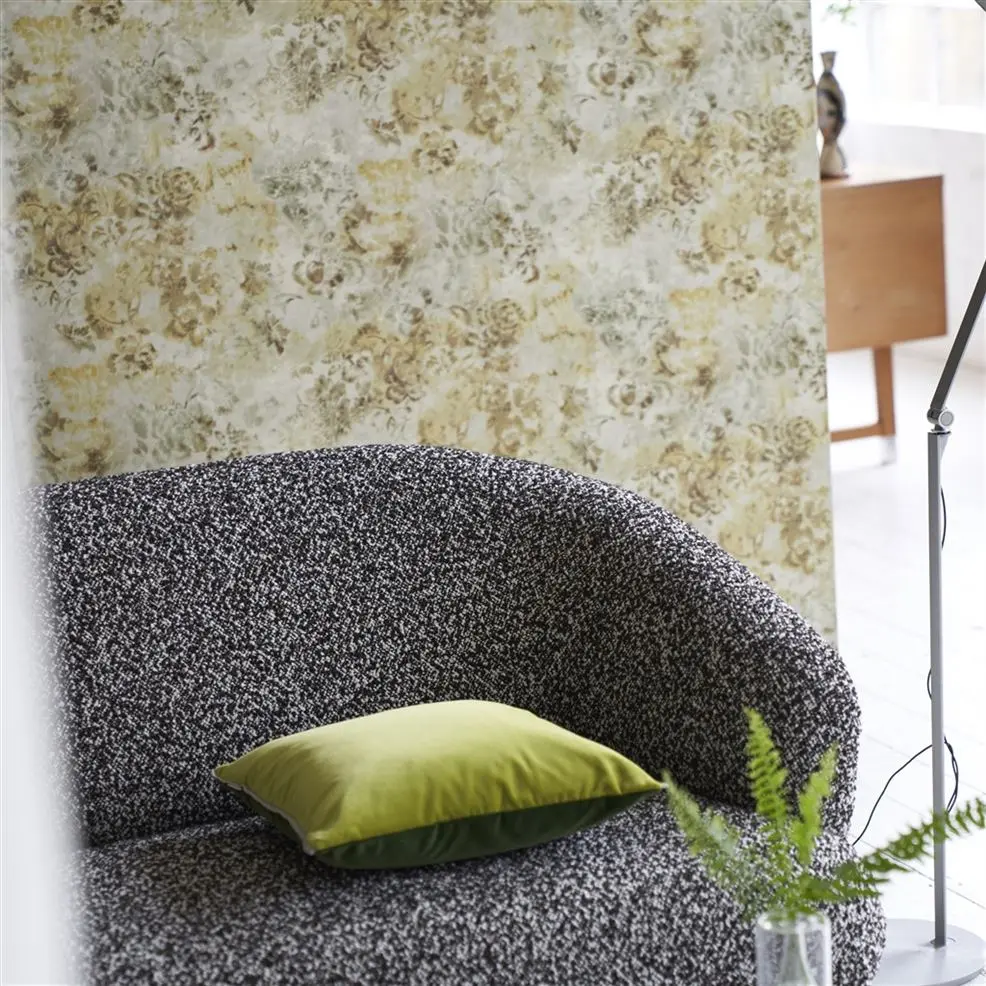 Designers Guild PDG1126/03 Minakari Tarbana Gold - tapeta z motywem kwiatów