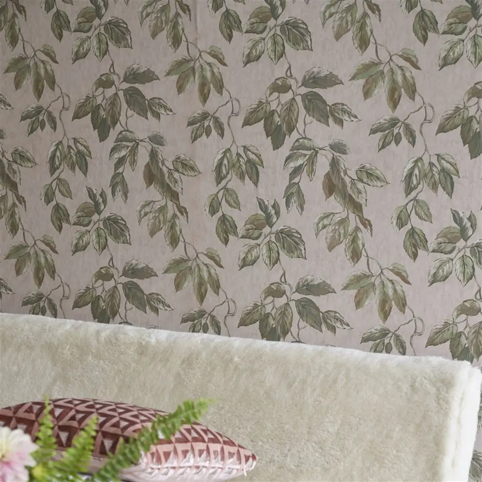 Designers Guild PDG1127/02 Minakari Jangal Shell - tapeta z motywem liści