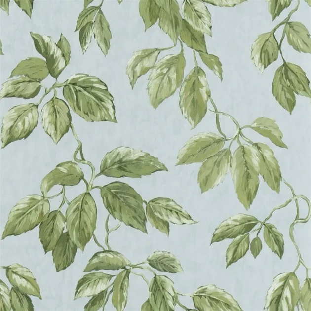Designers Guild PDG1127/03 Minakari Jangal Celadon - tapeta z motywem liści