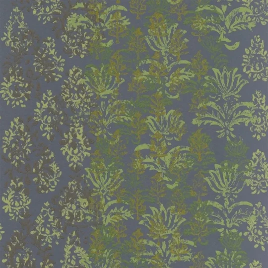 Designers Guild PDG1130/02 Minakari Kasavu Graphite - tapeta z motywem adamaszku