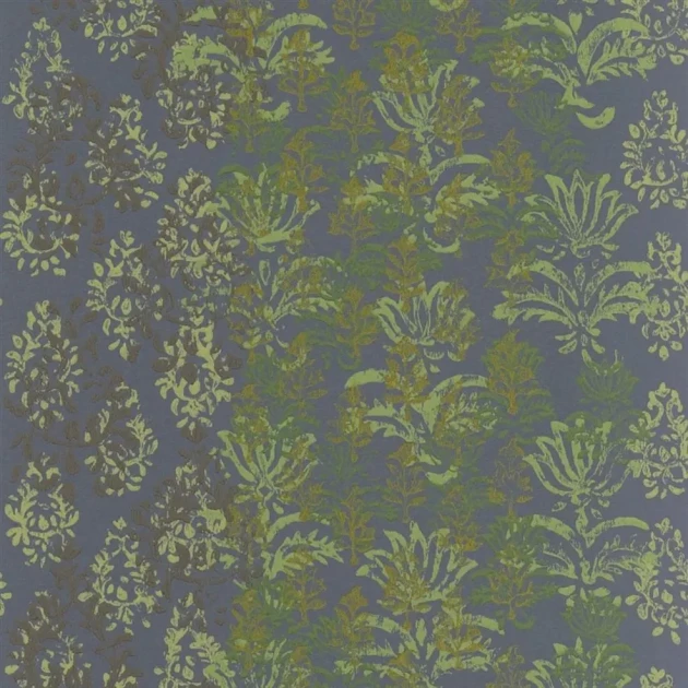 Designers Guild PDG1130/02 Minakari Kasavu Graphite - tapeta z motywem adamaszku