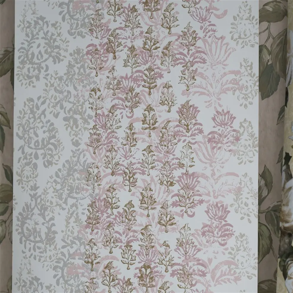 Designers Guild PDG1130/03 Minakari Kasavu Shell - tapeta z motywem adamaszku