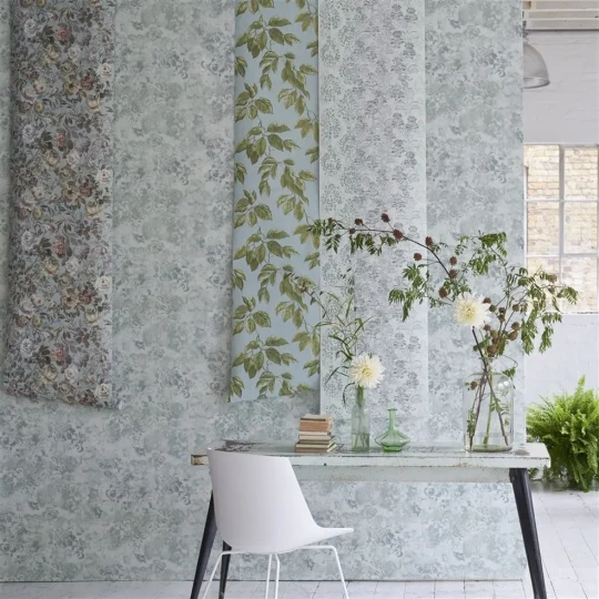 Designers Guild PDG1130/04 Minakari Kasavu Jade - tapeta z motywem adamaszku