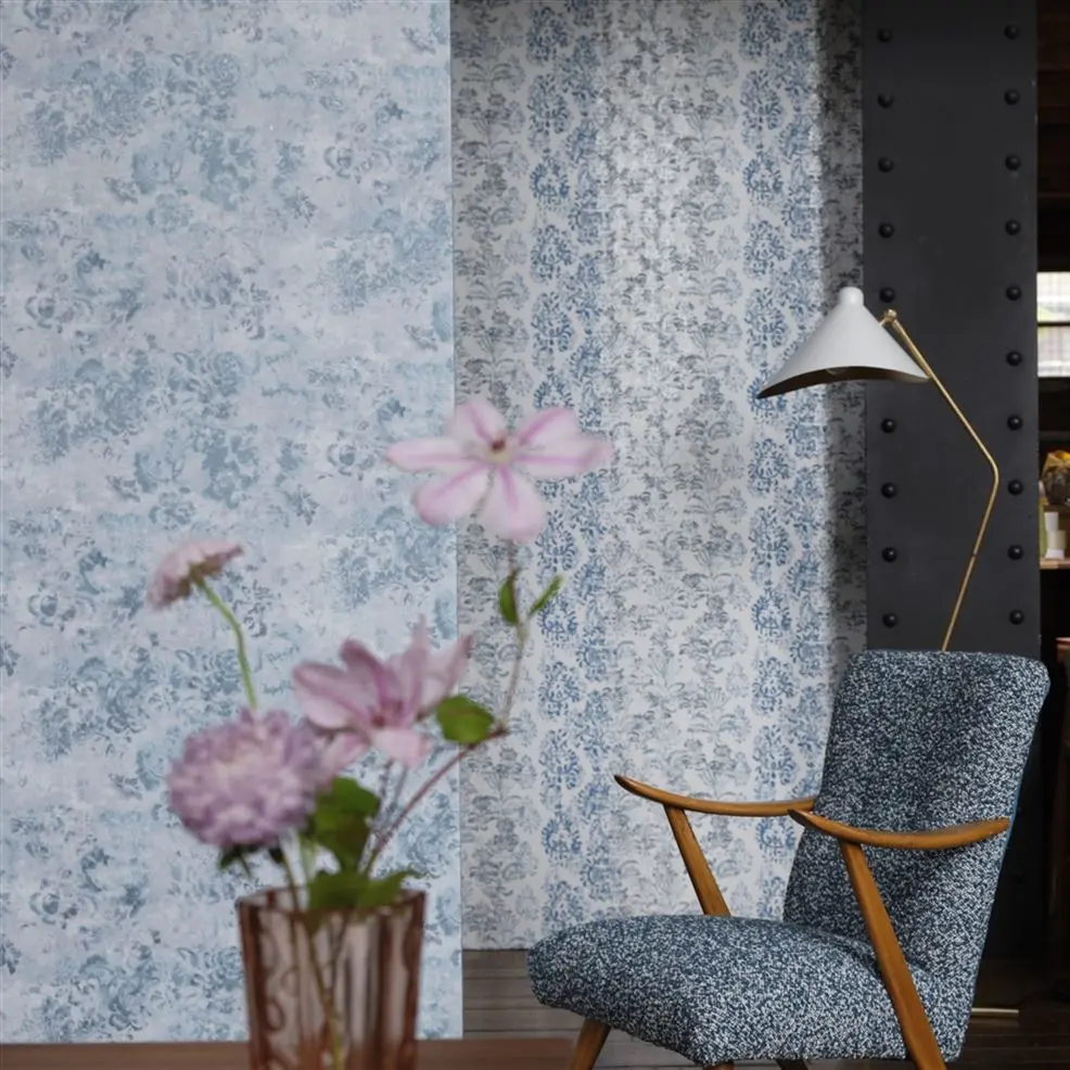 Designers Guild PDG1130/05 Minakari Kasavu Delft - tapeta z motywem adamaszku