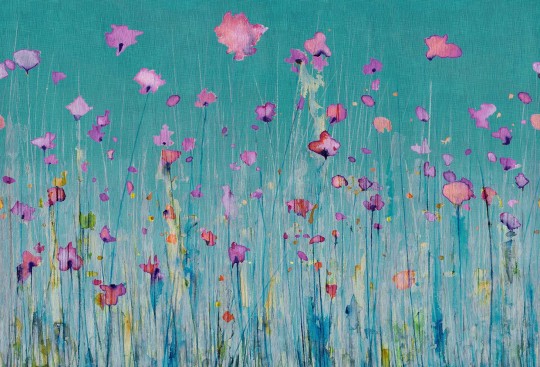 Tecnografica Art Collections Marco Fontana: Campo Dei Evening - mural z motywem łąki kwiatów