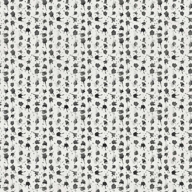 Tecnografica Art Collections Mauricio Lara: Expresiones Black and white A - mural z motywem płatków