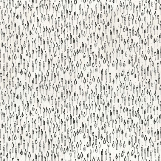 Tecnografica Art Collections Mauricio Lara: Exodo Black and White A - mural z motywem kropel