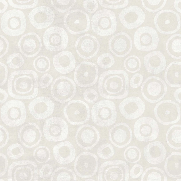Tecnografica Art Collections Mauricio Lara: Óom White B - mural z motywem abstrakcyjnych kół
