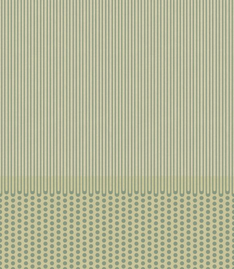Tecnografica Art Collections Paolo Giordano & Simona Cardinetti: Twiggy Total Green - mural z motywem pionowych linii i kropek