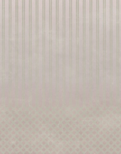 Tecnografica Art Collections Paolo Giordano & Simona Cardinetti: Oscar Pinky Dawn - mural z motywem pionowych pasów i kratki