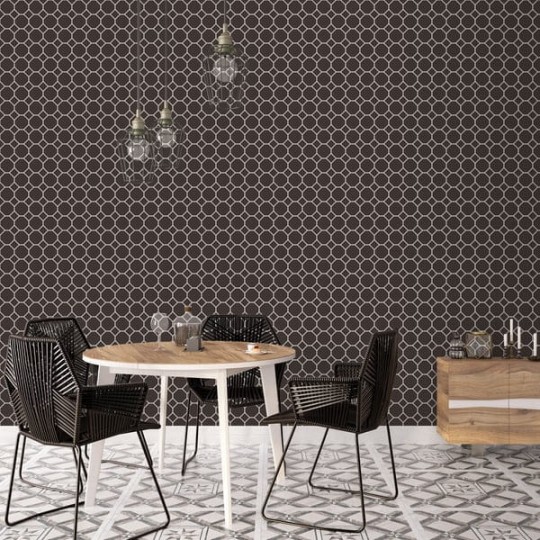 Galerie G45404 Just Kitchen - geometryczna tapeta z motywem ośmiokątów