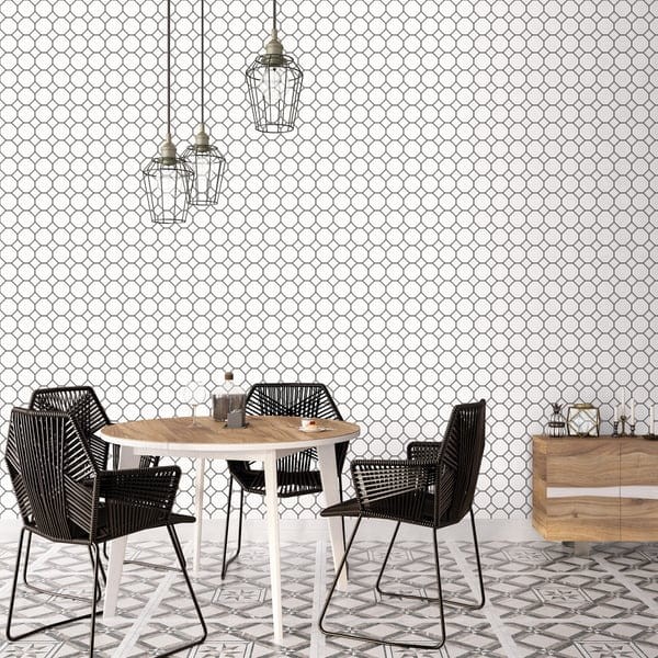Galerie G45405 Just Kitchen - geometryczna tapeta z motywem ośmiokątów