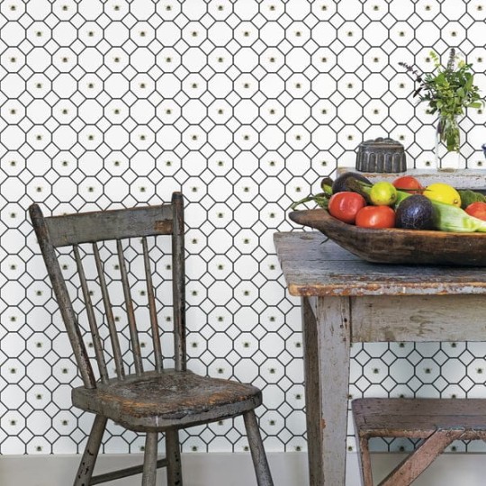 Galerie G45406 Just Kitchen - geometryczna tapeta z motywem ośmiokątów
