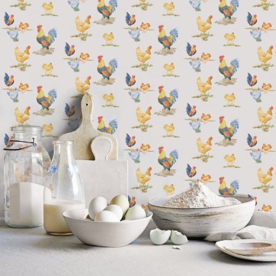 Galerie G45416 Just Kitchen - tapeta z motywem kogutów i kur