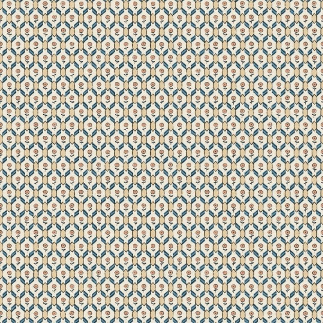 Sandberg S10242 Le Village Hugo Terracotta - tapeta geometryczna