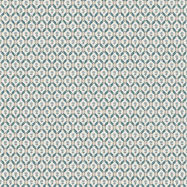 Sandberg S10244 Le Village Hugo Misty Blue - tapeta geometryczna