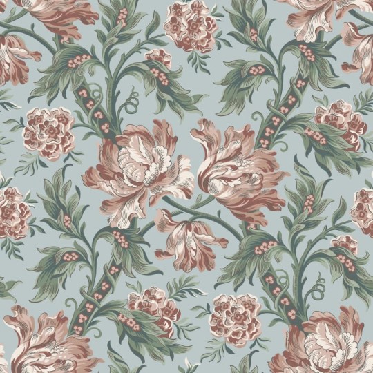 Sandberg S10251 Le Village Amelia Sky Blue - tapeta roślinna