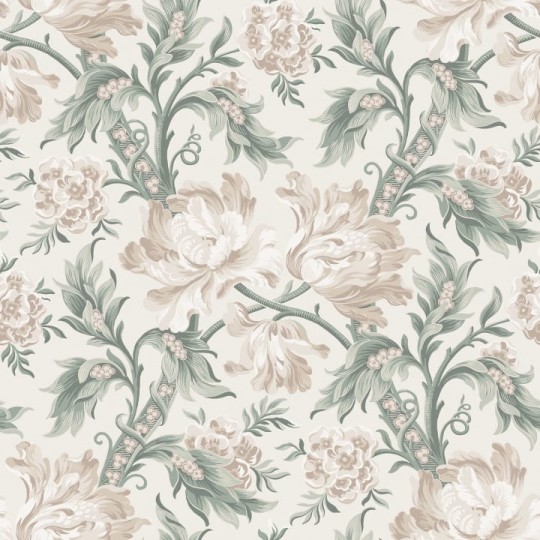 Sandberg S10252 Le Village Amelia Eggshell - tapeta roślinna