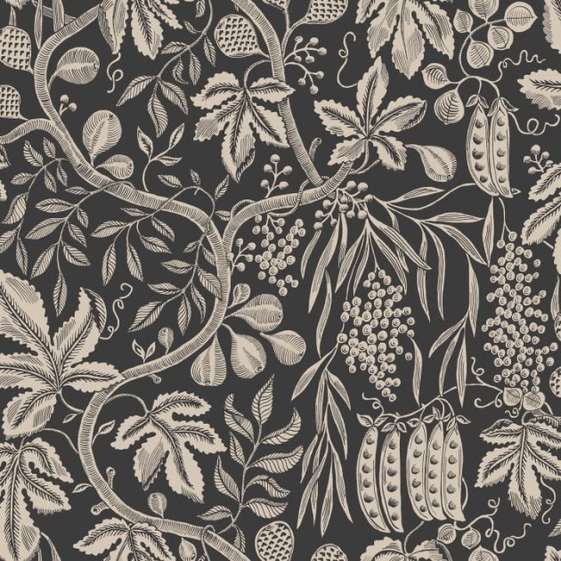 Sandberg S10257 Le Village Fig Garden Charcoal - tapeta w drzewa figowe