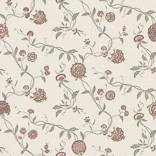 Sandberg S10266 Le Village Adelaide Terracotta - tapeta w kwiaty