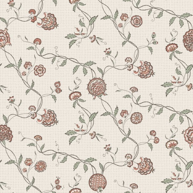 Sandberg S10266 Le Village Adelaide Terracotta - tapeta w kwiaty