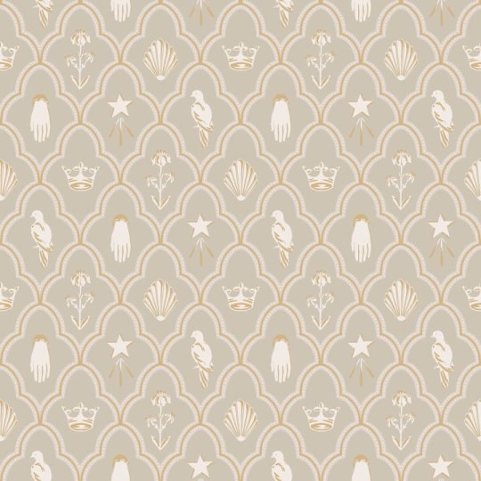 Sandberg S10271 Le Village Turtledove Barn Grey - tapeta z symbolicznymi ikonami