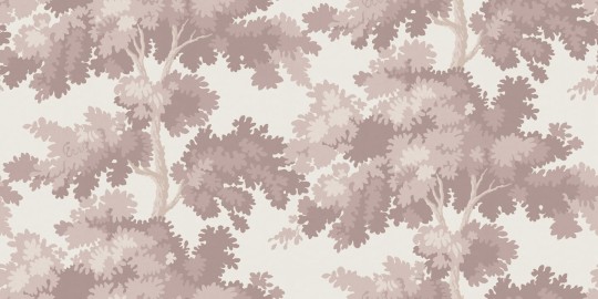 Sandberg S10280 Le Village Raphael Forest Blush - mural z drzewami