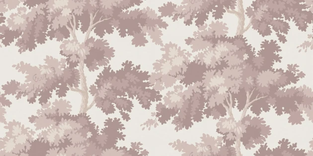 Sandberg S10280 Le Village Raphael Forest Blush - mural z drzewami