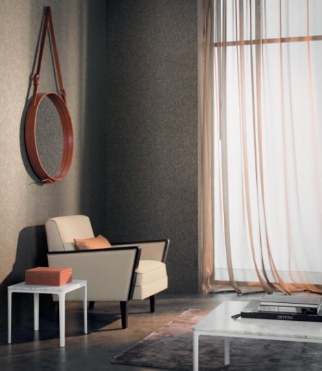 Casamance 72890247 Select 4 Silice - geometryczna tapeta z motywem kratki