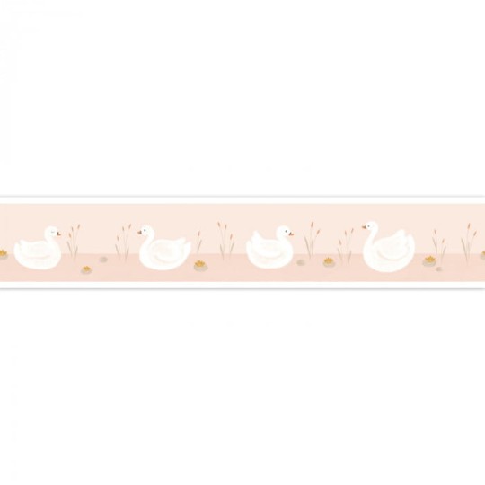 Casadeco 85514118 Rose & Nino Cad Frise Leonie - border z motywem łabędzi