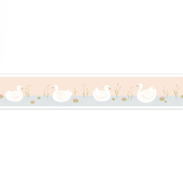Casadeco 85516220 Rose & Nino Cad Frise Leonie - border z motywem łabędzi
