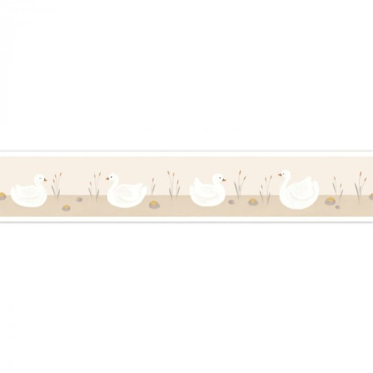 Casadeco 85511825 Rose & Nino Cad Frise Leonie - border z motywem łabędzi