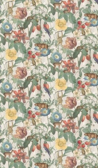 Marburg 46808 Smart Art Aspiration - mural z motywem liści, owoców, kwiatów i dzikich zwierząt