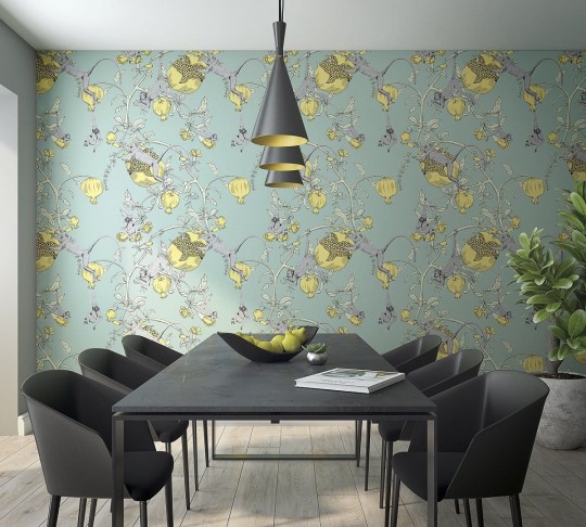 Marburg 46812 Smart Art Aspiration - mural z motywem liści, kwiatów i małpek