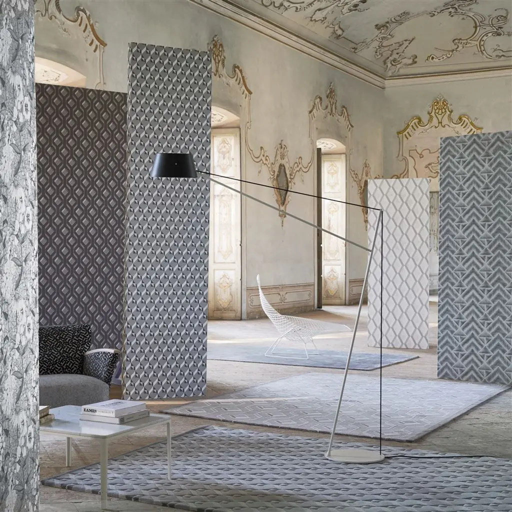 Designers Guild PDG1054/02 Mandora Jourdain Linen - tapeta z motywem rombów
