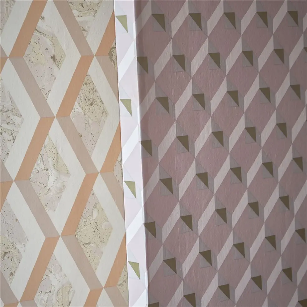 Designers Guild PDG1054/04 Mandora Jourdain Fresco - tapeta z motywem rombów