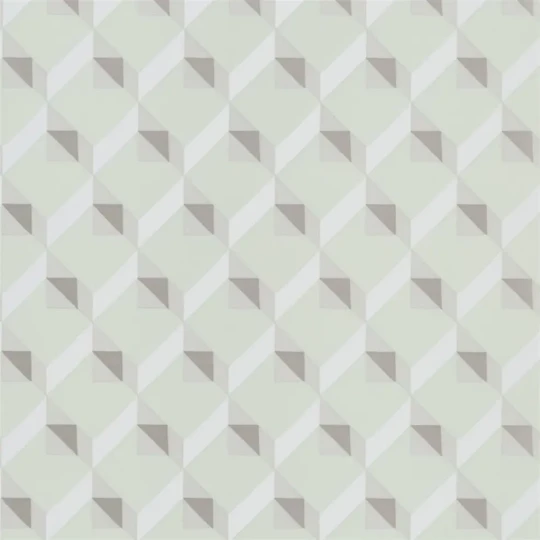 Designers Guild PDG1055/04 Mandora Dufrene Pale Jade - tapeta z motywem klocków