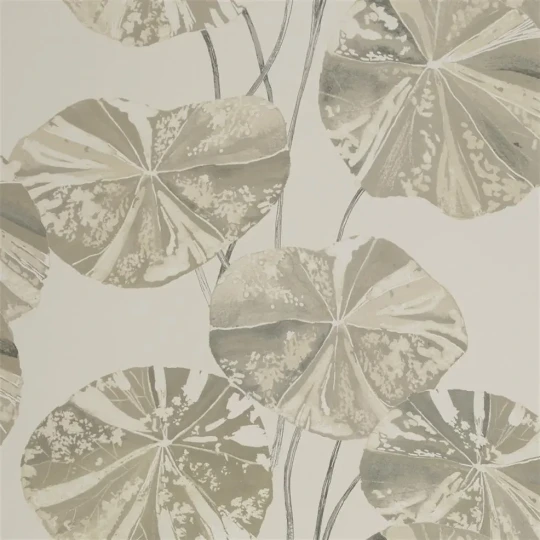 Designers Guild PDG1061/02 Zardozi Brahmi Oyster - tapeta z motywem liści