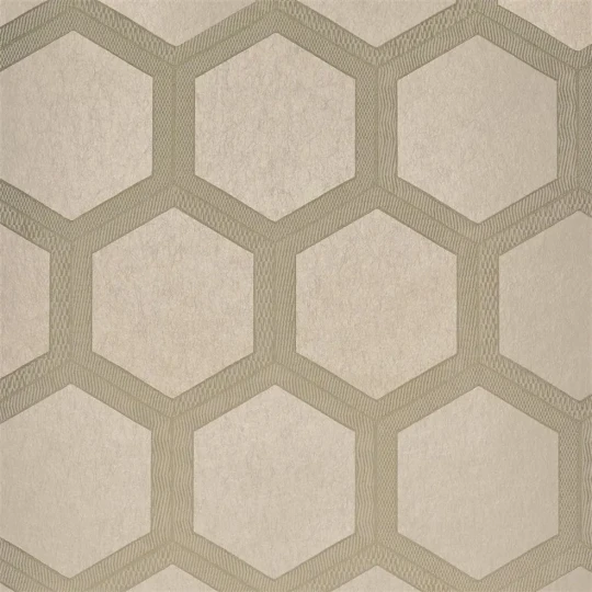 Designers Guild PDG1064/02 Zardozi Zardozi Linen - tapeta z motywem plastrów miodu