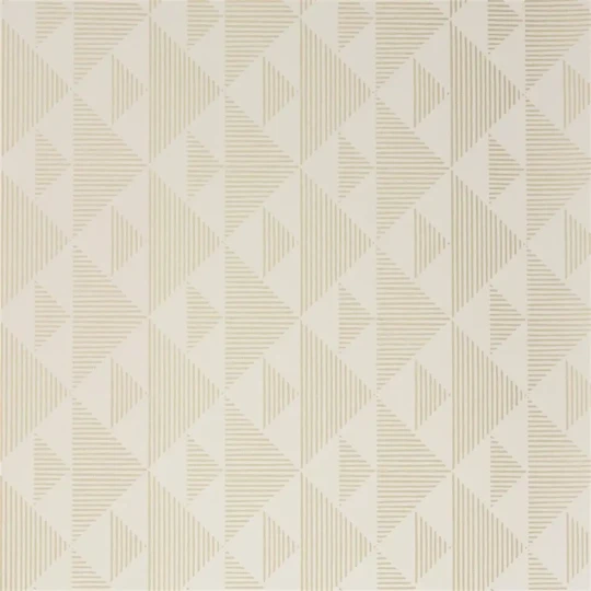 Designers Guild PDG1065/03 Zardozi Kappazuri Ivory - tapeta z motywem trójkątów, kwadratów i linii